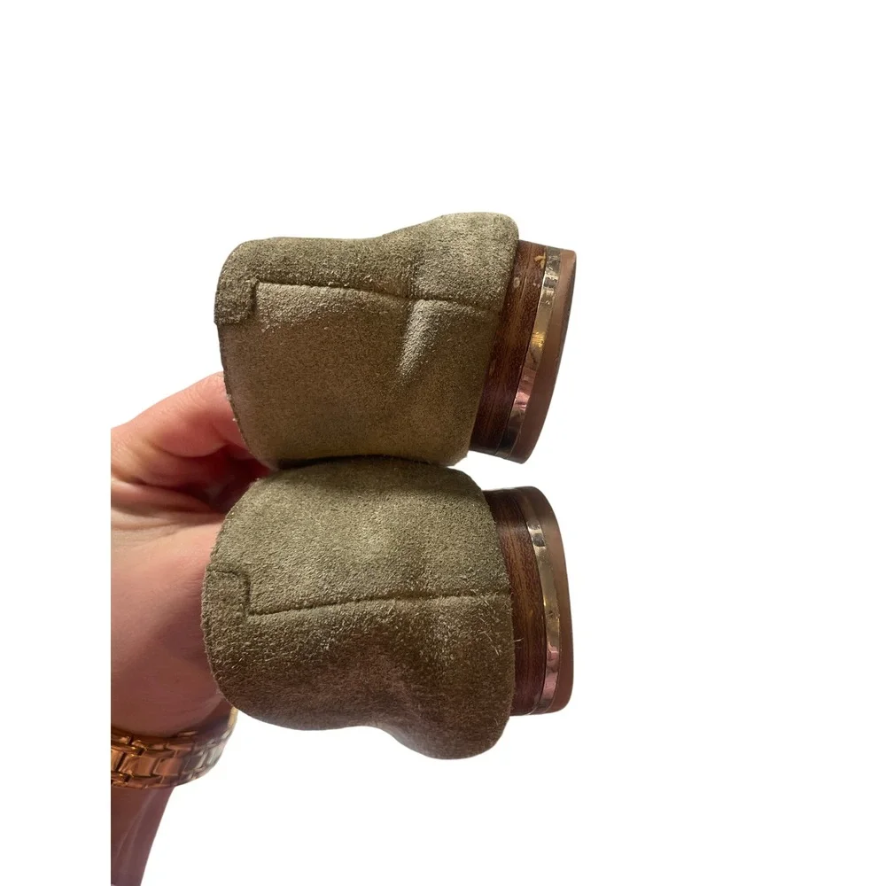 Olive Green Loafer Suede Flats Olive Green Size 8.5 M by Kenneth Cole
